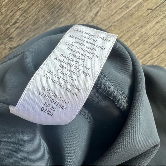 ATHLETA Stellar Tight Anthracite Grey Work Travel Size XXS Zipper Pockets Pants - Picture 10 of 12